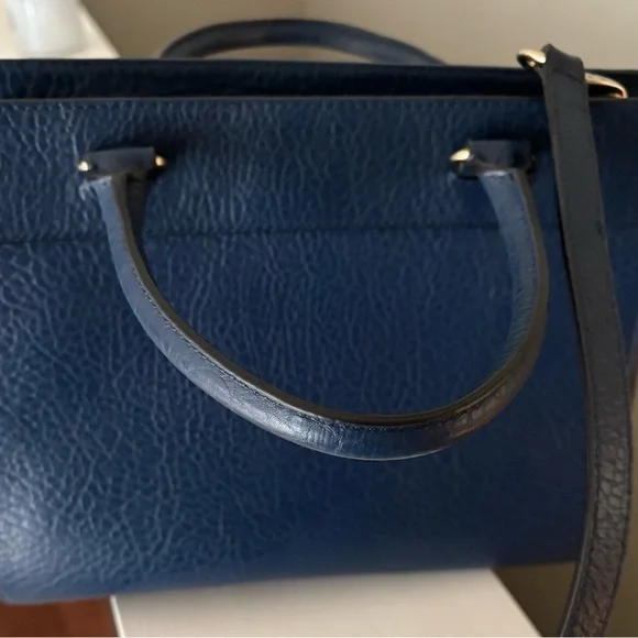 Kate Spade Blue Satchel with Quilted Design - Picture 4 of 6